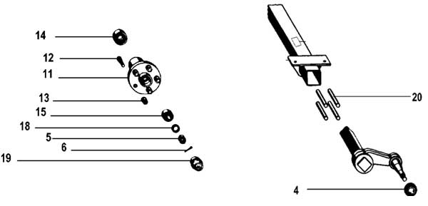 Explosionszeichnung der Peitz ELG 8.5 Achse Explosionszeichnung der Peitz ELG8.5 Achse